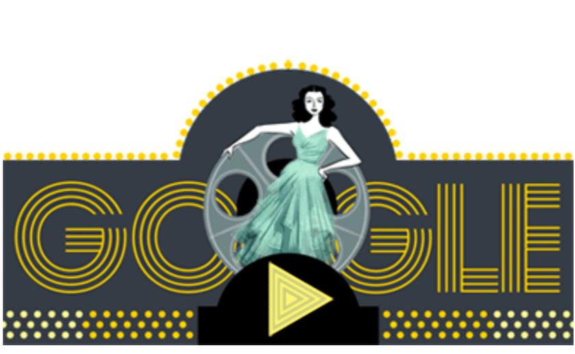 Сегодня 101 год со дня рождения Хеди Ламарр (дудл Google)