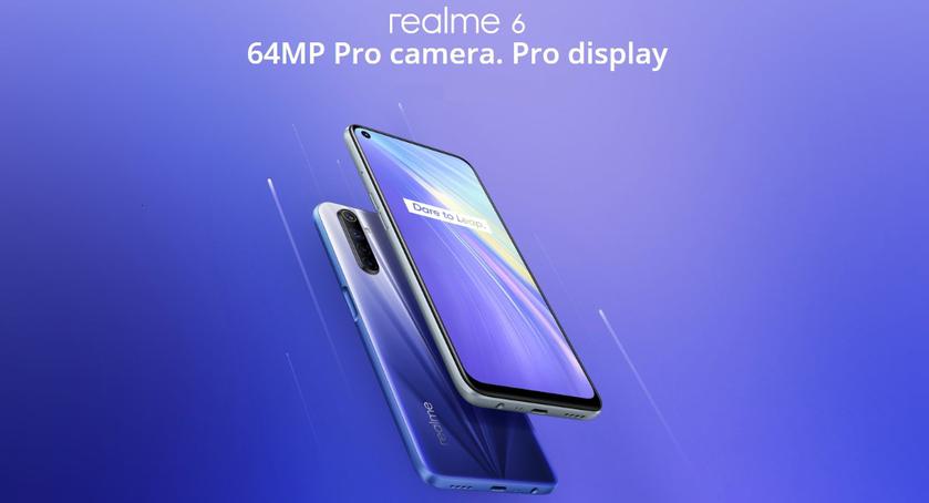 Realme 6: бюджетник с чипом MediaTek Helio G90T, 6.5-дюймовым «дырявым» экраном на 90 Гц, квадро-камерой, быстрой зарядкой VOOC Super Charge и ценником от $175