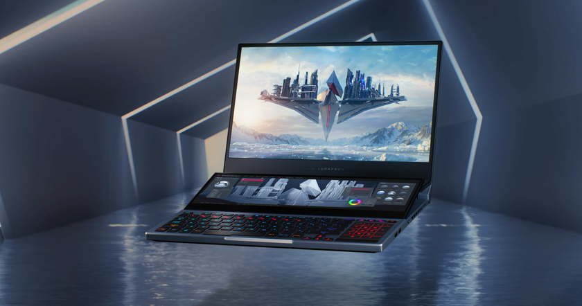 ASUS ROG Zephyrus Duo 15: игровой ноутбук с двумя дисплеями, чипом Intel Core 10-го поколения и видеокартой GeForce RTX 2080 SUPER