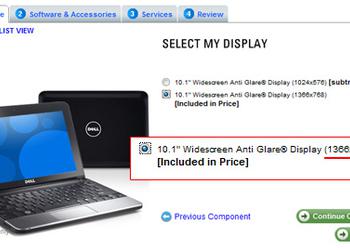 Нетбук Dell Mini 10 получает модификацию с разрешением HD