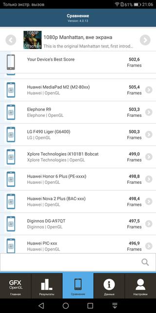  Huawei Mate 10 Lite:     -73