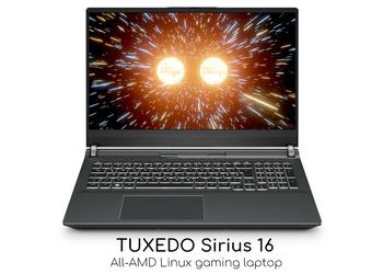 Tuxedo Sirius 16 – первый в мире игровой ноутбук с операционной системой Linux по цене от €1699