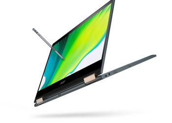 Acer Spin 7: первый ноутбук с процессором Snapdragon 8cx 2-го поколения