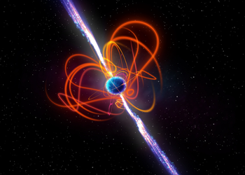 Нейтронная звезда с невероятно мощным магнитным полем заглючила после того, как притянула к себе астероид и разорвала на части