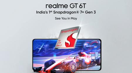 Ya es oficial: el realme GT 6T con chip Snapdragon 7+ Gen 3 debutará en mayo