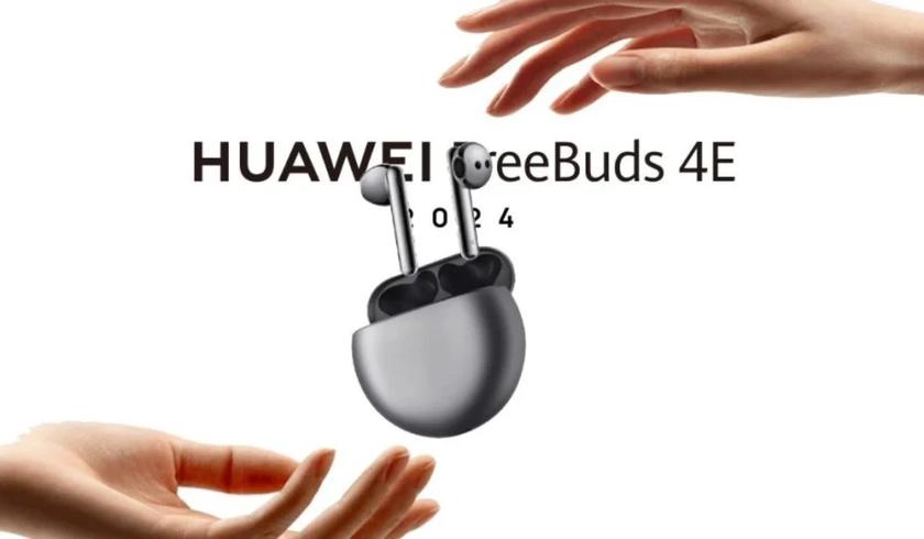 Huawei FreeBuds 4E 2024: беспроводные наушники с активным шумоподавлением и 26 часами автономности за $100