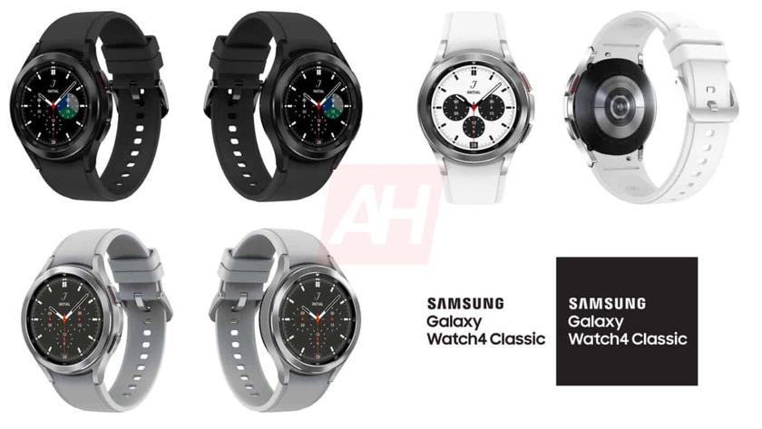 Так будут выглядеть смарт-часы Samsung Galaxy Watch 4 Classic с поворотным безелем и в трёх расцветках
