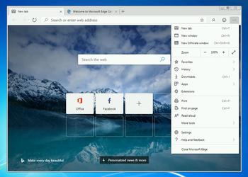Microsoft представила браузер Edge для Windows 7
