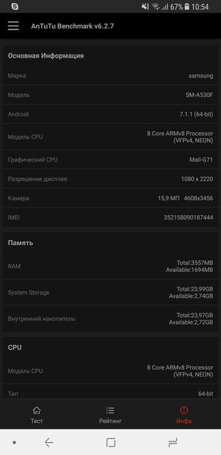  Samsung Galaxy A8:  Android-  Infinity Display   IP68-91