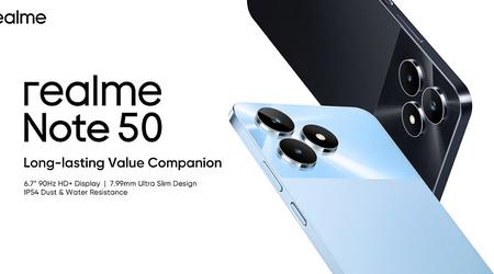 realme Note 50: the first smartphone of the company's new line-up