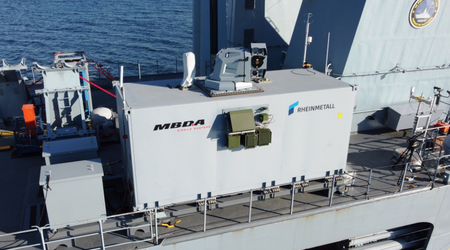 MBDA Deutschland and Rheinmetall tested a combat laser weapon on the German frigate Sachsen