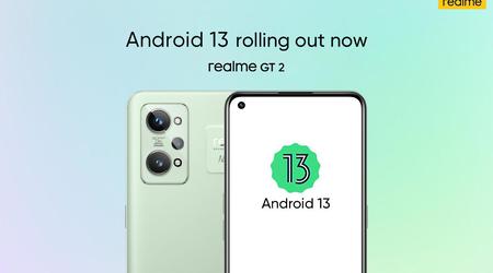 realme GT 2 comenzó a recibir una versión estable de Android 13 con el shell realme UI 3.0