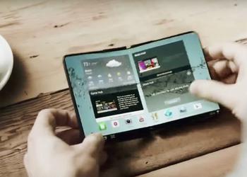 Samsung на CES тайком показала смартфоны со сгибающимися экранами