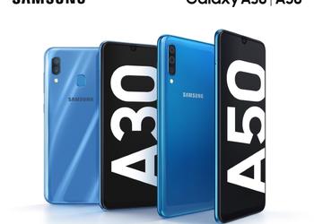 Samsung привезла на MWC 2019 два новых смартфона A-серии: Galaxy A30 и Galaxy A50
