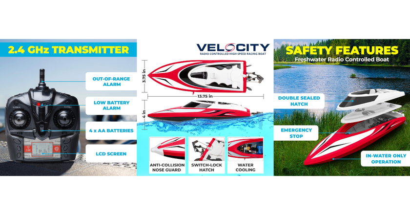 Force1 Velocity H102 RC Boat