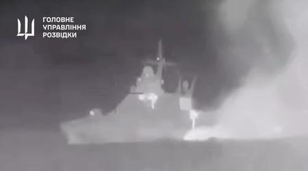 Unique footage: Ukrainian intelligence showed how the Magura V5 maritime drone destroyed the Russian patrol ship "Sergey Kotov" (video)