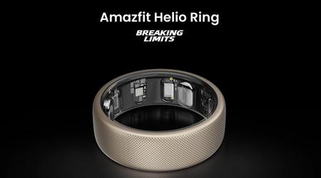 Amazfit Helio Ring: inteligentny pierścień ze stopu tytanu, który może mierzyć tętno i SpO2.