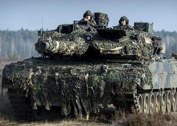 Вооружённые Силы Украины впервые показали кадры боевой работы немецкого танка Leopard 2A6 на фронте