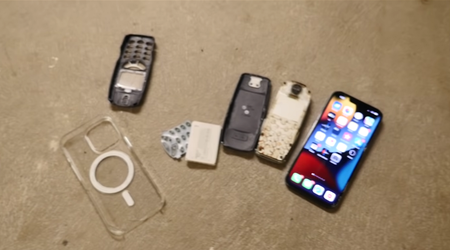 iPhone 13 Pro vs Nokia 3310 - durability test falling from the 20th floor