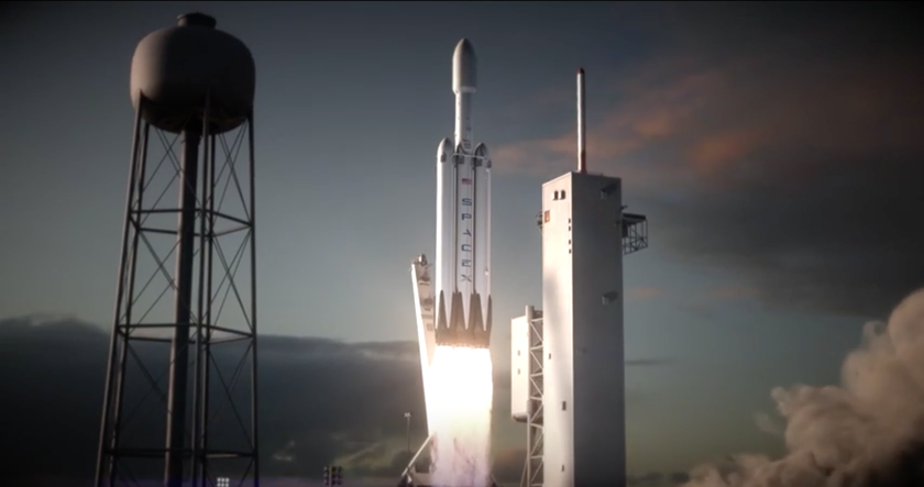 Илон Маск показал первые фото новой ракеты Falcon Heavy