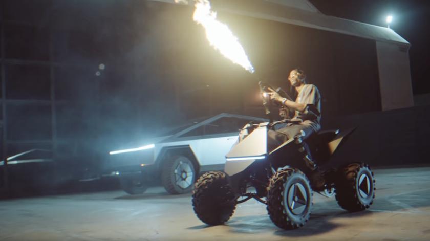 Пикап Tesla Cybertruck снялся в клипе рэпера Трэвиса Скотта