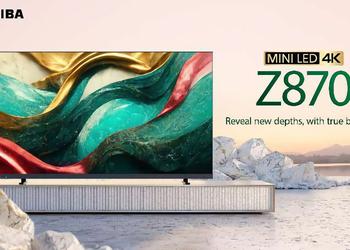 Toshiba Z870 MiniLED 4K Gaming TV: игровая линейка смарт-телевизоров с поддержкой 144 Гц и технологией AMD FreeSync