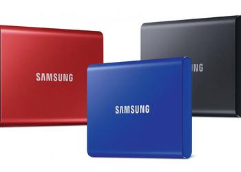 SSD-накопитель Samsung T7 c объёмом 1 ТБ и USB 3.2 Gen2 на Amazon со скидкой 40.91 евро