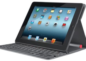 Logitech Folio: защитная обложка для iPad 2 и 3 поколения с клавиатурой и солнечной батареей