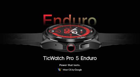Mobvoi a dévoilé la TicWatch Pro 5 Enduro avec un nouveau bracelet, un verre saphir et Wear OS au prix de 349 $.