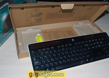 Замечательная беспроводная клавиатура Logitech K750 отправляется в Чернигов
