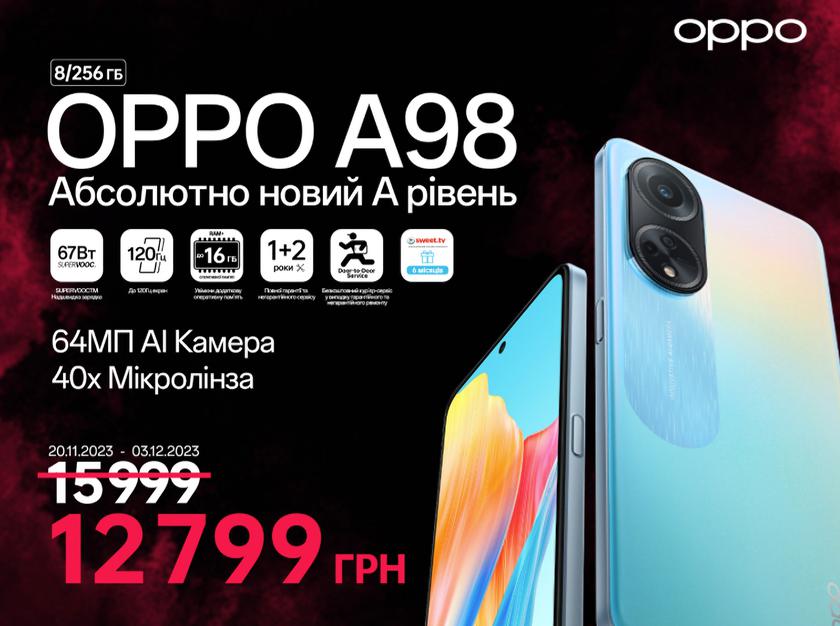 "Черная пятница": OPPO опустила цены на смартфоны, планшеты и TWS-наушники в Украине