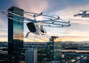 Intel показала на CES концепт летающего автомобиля Volocopter (нет, это дрон)