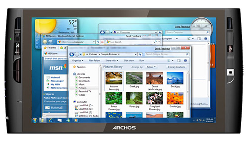 Archos 9: планшетный ПК под управлением Windows 7