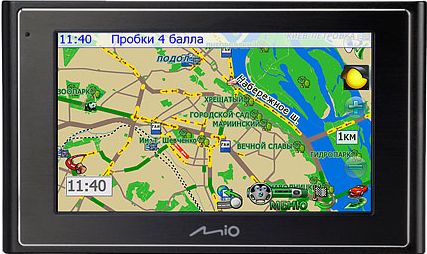 Mio Moov 300: GPS-навигатор с поддержкой сервиса "Яндекс.Пробки"