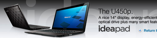 Lenovo IdeaPad U450p: тонкий 14-дюймовый ноутбук на платформе CULV