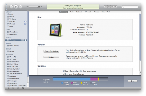 Обзор MP3-плеера iPod nano шестого поколения -13