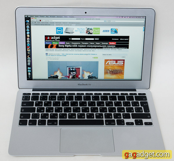 Обзор ноутбука Apple MacBook Air (11 дюймов) 