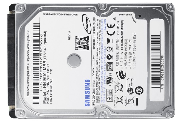 Samsung Spinpoint M8: самый тонкий терабайтный диск для ноутбуков