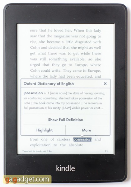 Беглый обзор Amazon Kindle Paperwhite -2