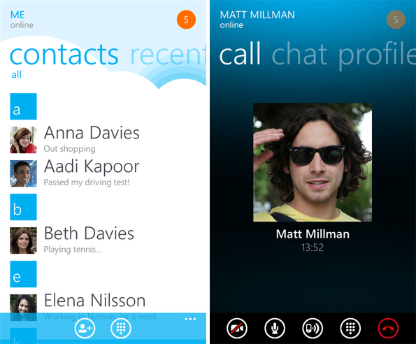 Вышла финальная версия Skype 1.0 для Windows Phone 7