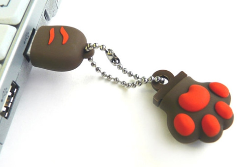 Кавайные USB-флешки в виде кошачьих лапок-2