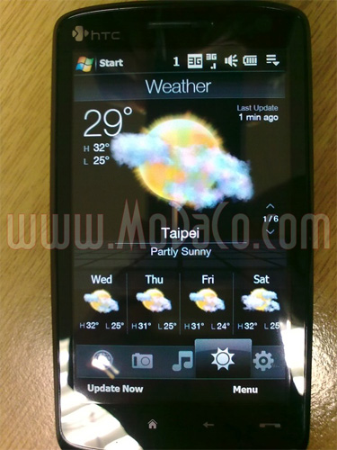 Первые снимки и характеристики HTC Touch HD