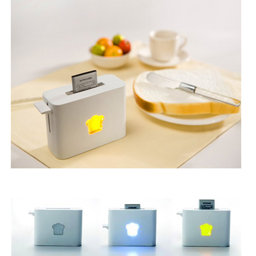 Утренняя зарядка: концепт зарядного устройства в виде тостера-2