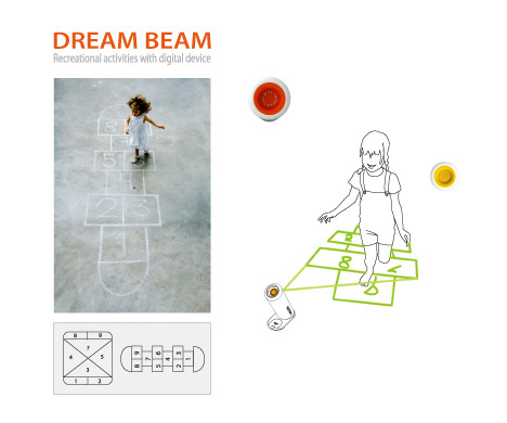 Dream Beam: концепт проектора для игры в классики