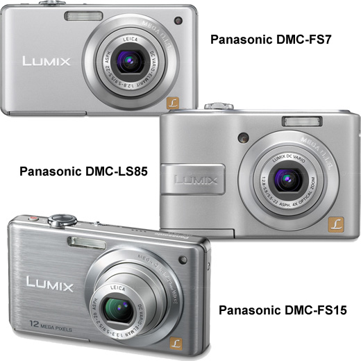 Panasonic FS15, FS6, FS7 и LS85: четыре простых камеры