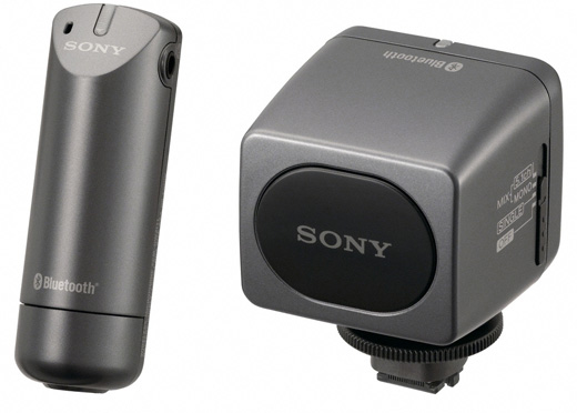 Беспроводный микрофон Сони ECM-HW2 и модуль Сони GPS-CS3Ка для видеокамер