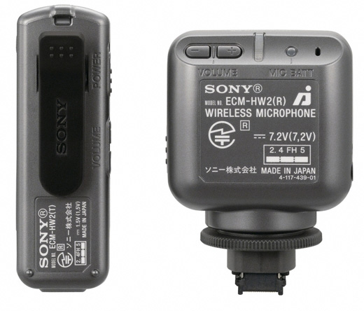Беспроводный микрофон Сони ECM-HW2 и модуль Сони GPS-CS3Ка для видеокамер-3