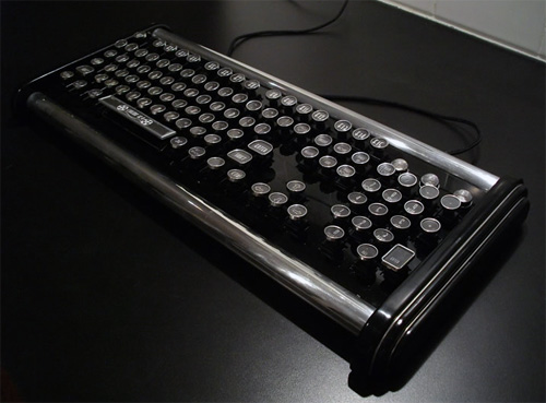 Паропанковская клавиатура в стилистике Art Deco-2