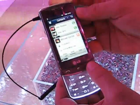 Слайдер LG GD900 с прозрачной клавиатурой (живое видео)