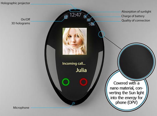 Magic Stone: концепт телефона с проектором, разработанный украинским дизайнером-3
